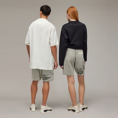 Y-3 White Y-3 Graphic Knit Shorts