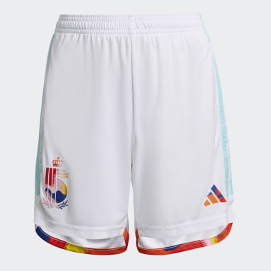 Boys Football White Belgium 22 Away Shorts