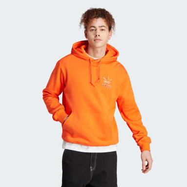 Adidas black and orange hoodie discount