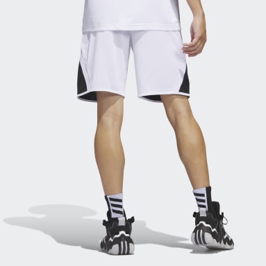 Men's Basketball White adidas Pro Block Shorts