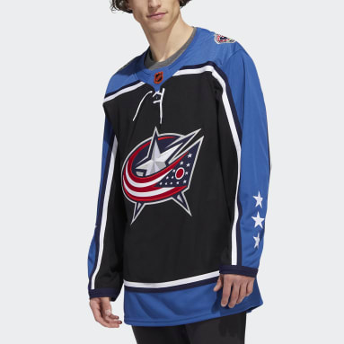 COLUMBUS BLUE JACKETS AUTHENTIC ADIDAS REVERSE RETRO HOCKEY JERSEY