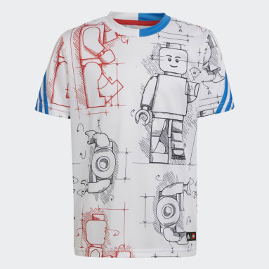 Kinder Sportswear adidas x LEGO Tech Pack T-Shirt Weiß