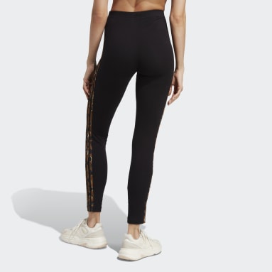Women Sportswear Essentials 3-Stripes Animal Print Leggings