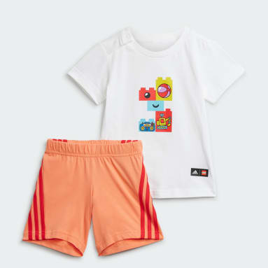 Kinderen Sportswear wit adidas x LEGO® Play T-shirt en Short Set