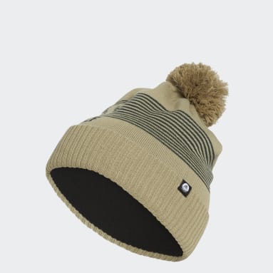 Golf Pompom Beanie Beige