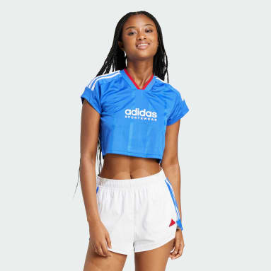 Tiro Cut 3-Stripes Crop Jersey