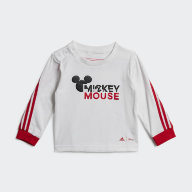 Conjunto mono y sudadera adidas x Disney Mickey Mouse Blanco Niño Sportswear