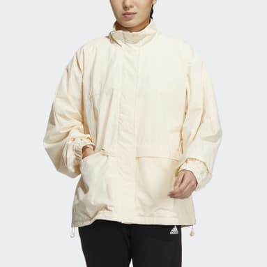 Women Training Beige 워딩 루즈 핏 우븐 재킷