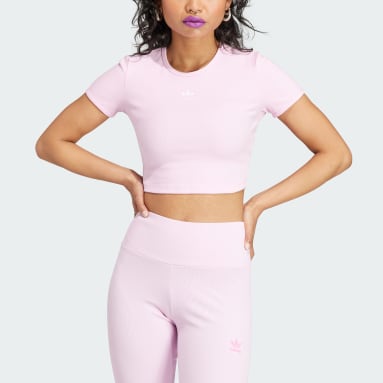 Polo Essentials Rib Rosado Mujer Originals