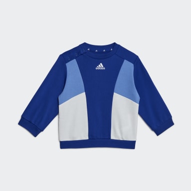 Infant & Toddlers 0-4 Years Sportswear Blue Colorblock French Terry Jogger