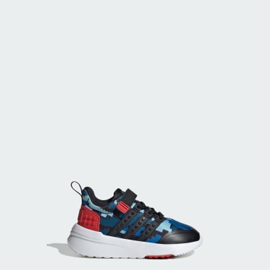 Tenis adidas x LEGO® Racer TR21 Tira Regulable de Cierre por Contacto y Cordones Elásticos Negro Niño essentials