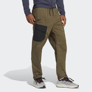 Pantaloni Rugby Lifestyle Tapered-Cuff All Blacks Verde Uomo Rugby