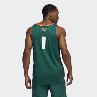 1 Miami Hurricanes adidas Swingman Basketball Jersey - Orange