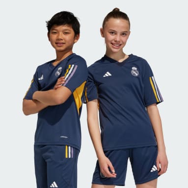Kinder Fußball Real Madrid Tiro 23 Trainingstrikot Blau