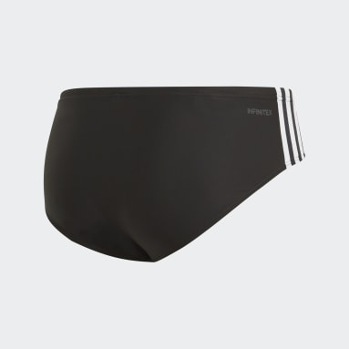 Fitness 3-Stripes badebukse Svart