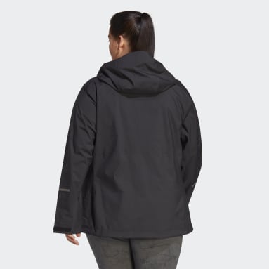 Women TERREX Black Terrex Multi RAIN.RDY 2.5-Layer Rain Jacket (Plus Size)