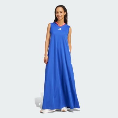 Tiro Cut 3-Stripes Soft Mesh Long Dress