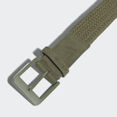 Men Golf Green Braided Stretch Belt