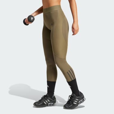 Hyperglam Full-Length Ribbed Leggings