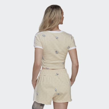 Playera Corta Beige Mujer Originals