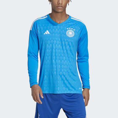 Männer Fußball DFB Tiro 23 Long Sleeve Torwarttrikot Blau