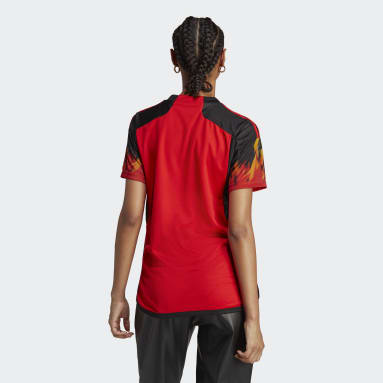 Frauen Fußball Belgien 22 Heimtrikot Rot