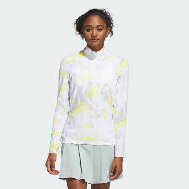 Ultimate365 Printed Quarter-Zip Mock Polo Shirt