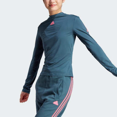 Maglia Future Icons 3-Stripes Long Sleeve Turchese Donna Sportswear