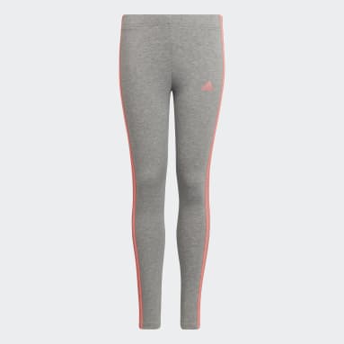 Dívky Sportswear šedá Legíny adidas Essentials 3-Stripes