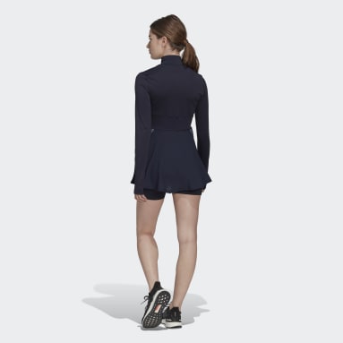 Vestido Run Icon 3 Rayas Azul Mujer Running