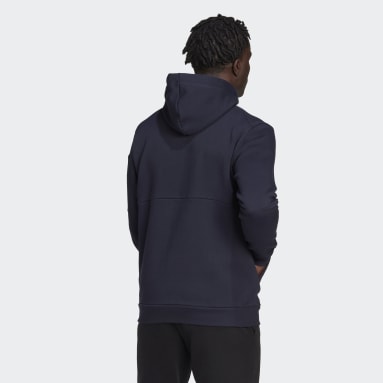 Men Sportswear Blue Essentials for Gameday Fleece Full-Zip Hoodie