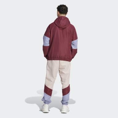 Survêtement Colorblock Bordeaux Hommes Sportswear