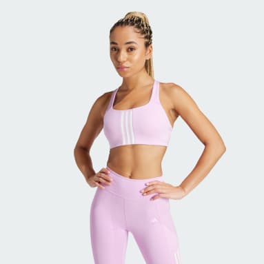 Áo Bra Tập Luyện 3 Sọc Medium Support Powerimpact