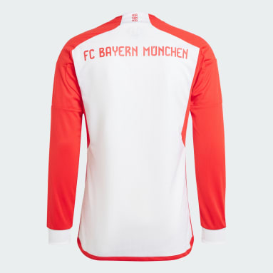 Koszulka FC Bayern 23/24 Long Sleeve Home Jersey Kids Bialy