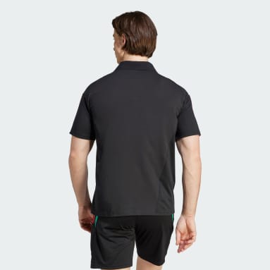 Männer Fußball Manchester United Tiro 23 Poloshirt Schwarz