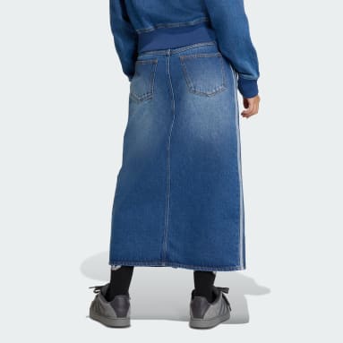 3 STRIPES PENCIL SKJØRT DENIM