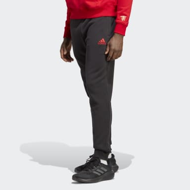 adidas Manchester United Downtime Pants  Black  adidas UK  Black adidas  Pants Adidas