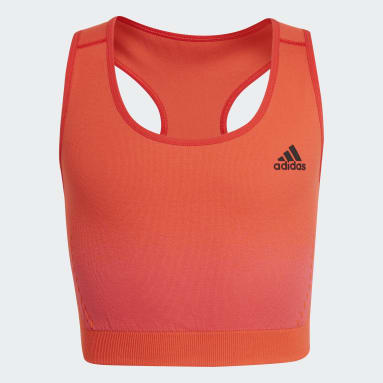 Esqueleto Ajustado de Entrenamiento Aeroknit AEROREADY Sin Costuras Rojo Niña Sportswear