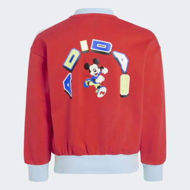 Děti Sportswear červená Sportovní bunda adidas x Disney Mickey Mouse