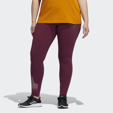 Women's Sportswear Burgundy Holiday Graphic Tights (Plus Size)