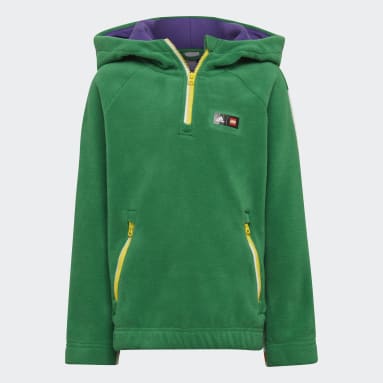 Veste de survêtement à capuche en polaire adidas x Classic LEGO® Winter vert Enfants 4-8 Years Sportswear