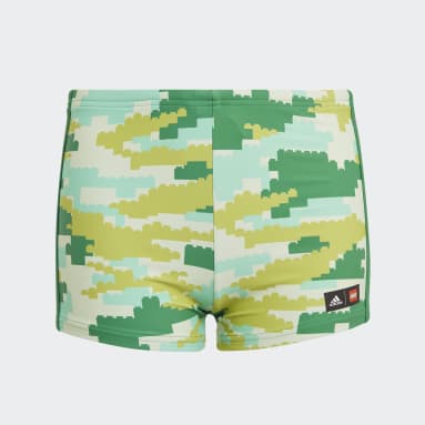 Jungen Sportswear adidas x LEGO Swim Boxer-Badehose Grün
