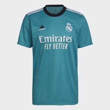 Camiseta Tercer Uniforme Real Madrid 21/22 Turquesa Hombre Fútbol
