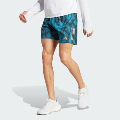 Men's Running Turquoise Own the Run Allover Print Shorts