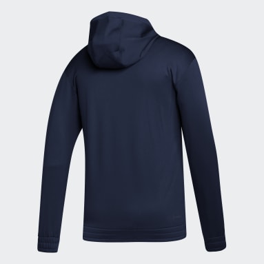 Navy blue adidas zip up hoodie hot sale