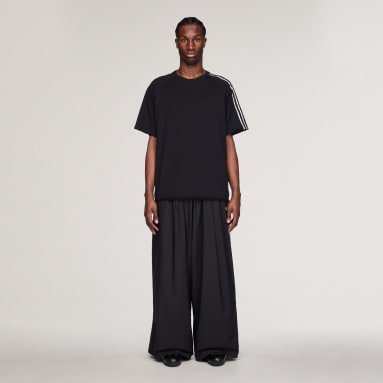 Y-3 RAW EDGE 3 STRIPES WIDE BROEK