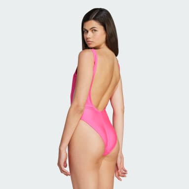 Frauen Originals adicolor 3-Streifen Badeanzug Rosa