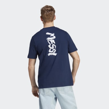 Polera Estampada Messi Fútbol CNY Azul Hombre Fútbol