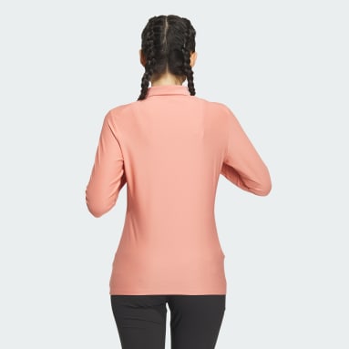 Nữ Đánh Gôn Áo Polo Dài Tay Co Giãn