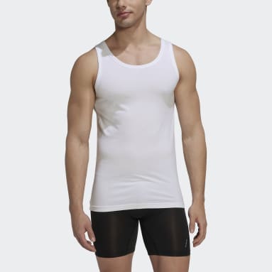 Camiseta sin mangas Active Core Cotton Blanco Hombre Sportswear
